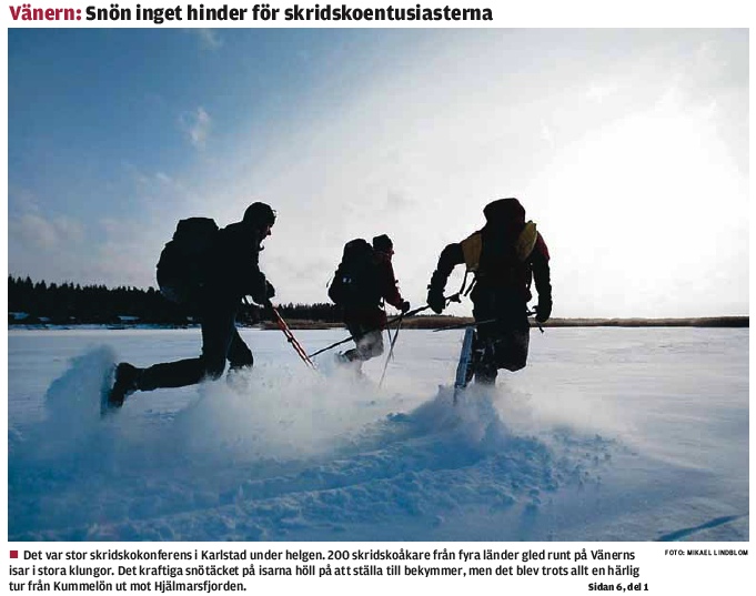 Snön inget hinder för skridskoentusiasterna 3