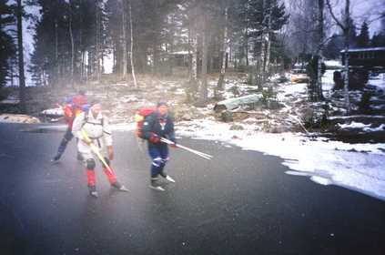 17/1 -01 En härlig före-jobbet tur på Stor-Emsen - 3 bilder.